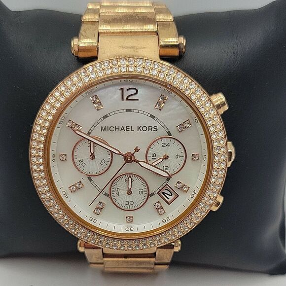 Michael Kors Parker MK5491 Women Stainless Steel Analog Dial Quartz Watch AM401 - Picture 1 of 10